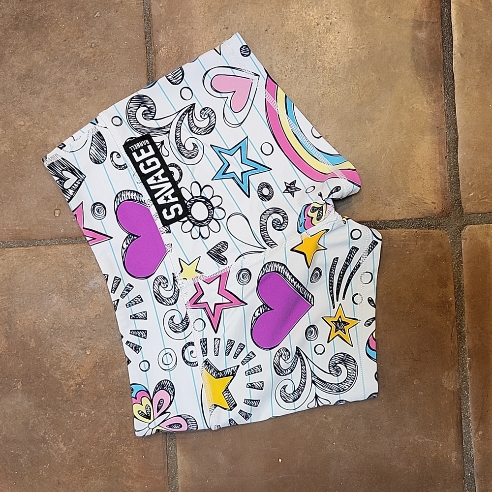 SAVAGE Love Notes shorts xs